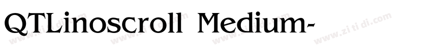 QTLinoscroll Medium字体转换